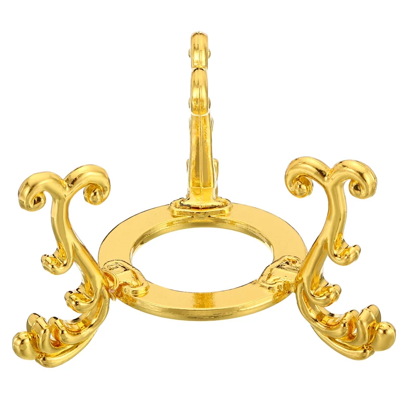 Crystal Ball Stand 2pcs Sphere Display Stand for 40 to 60mm Balls, Golden