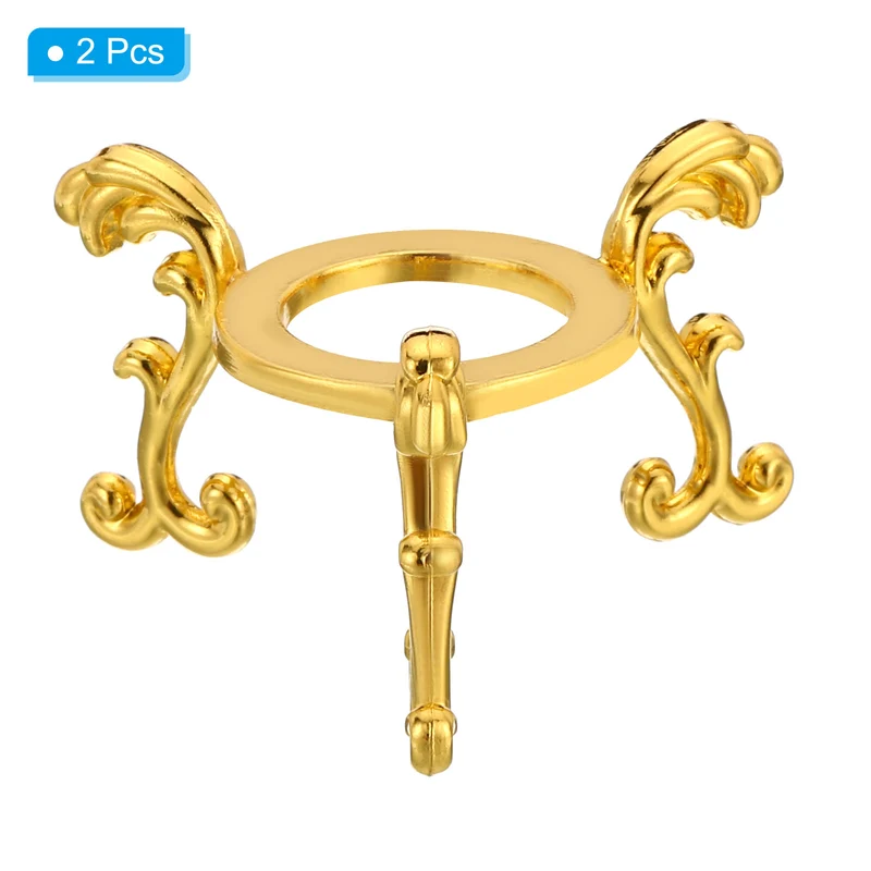 Crystal Ball Stand 2pcs Sphere Display Stand for 40 to 60mm Balls, Golden
