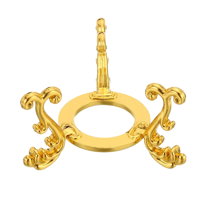 Crystal Ball Stand 2pcs Sphere Display Stand for 40 to 60mm Balls, Golden