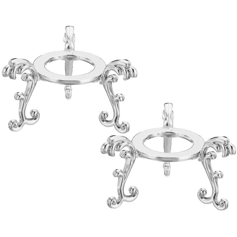 Crystal Ball Stand 2pcs Sphere Display Stand for 40 to 60mm Balls, Golden