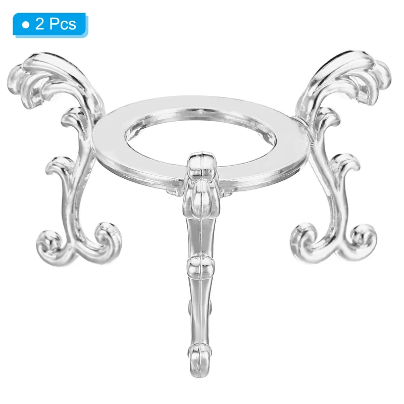 Crystal Ball Stand 2pcs Sphere Display Stand for 40 to 60mm Balls, Golden