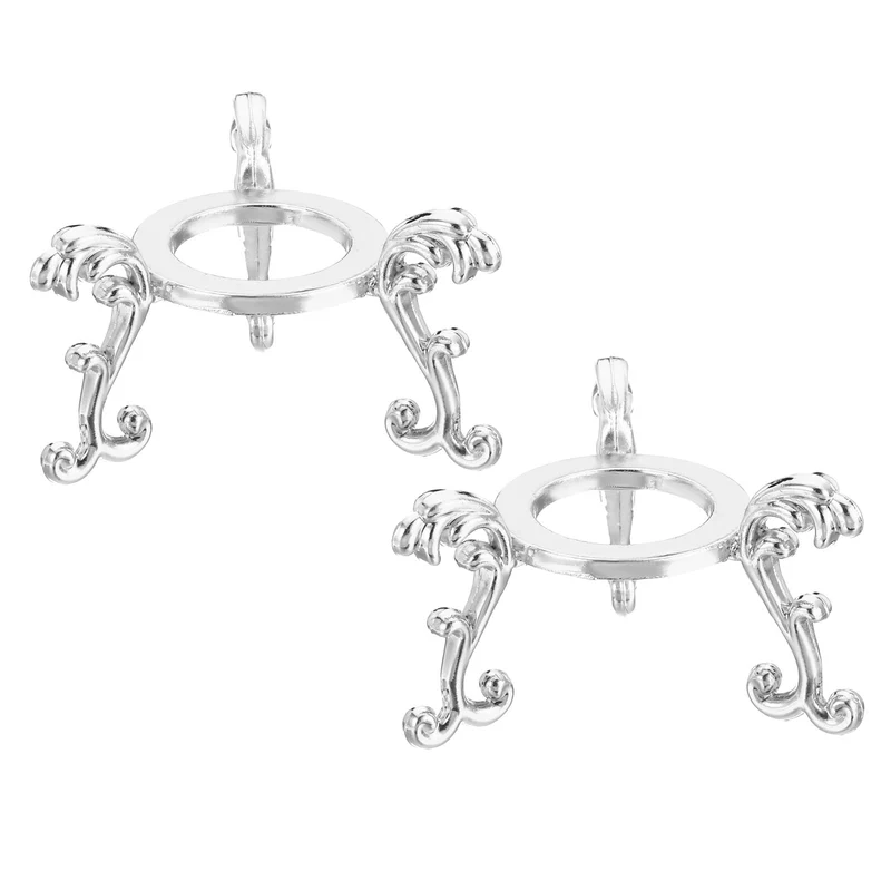 Crystal Ball Stand 2pcs Sphere Display Stand for 40 to 60mm Balls, Golden