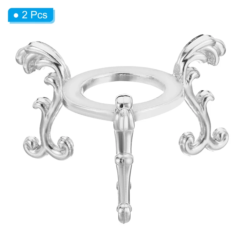 Crystal Ball Stand 2pcs Sphere Display Stand for 40 to 60mm Balls, Golden