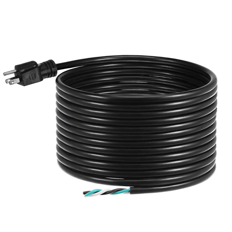 5ft 12 AWG 3 Prong AC Power Cord Cable 5-15P for TV PC DESKTOP Black