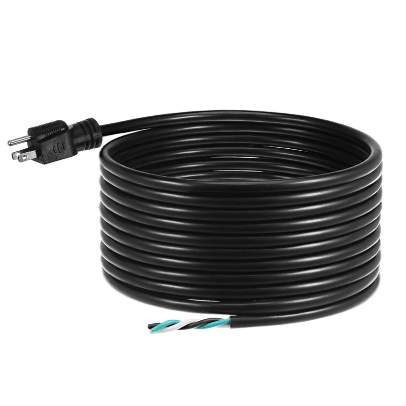 5ft 12 AWG 3 Prong AC Power Cord Cable 5-15P for TV PC DESKTOP Black