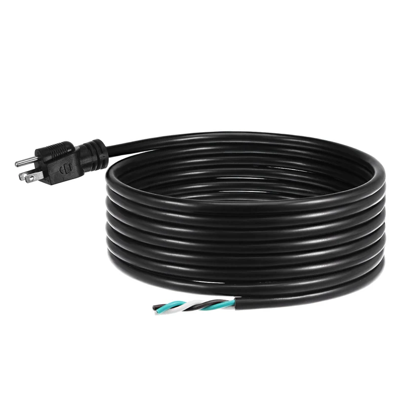 5ft 12 AWG 3 Prong AC Power Cord Cable 5-15P for TV PC DESKTOP Black