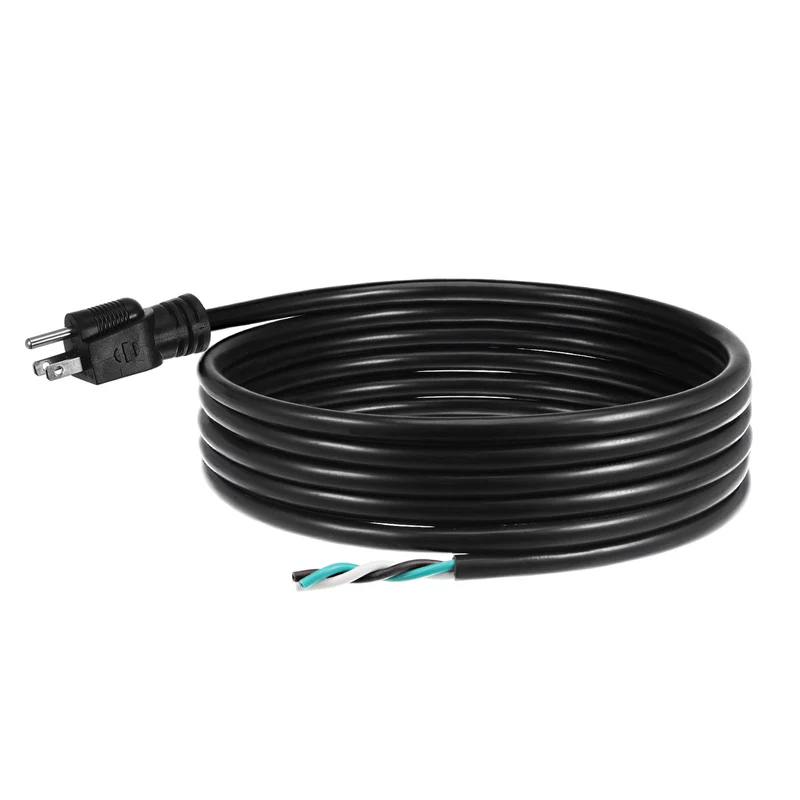 5ft 12 AWG 3 Prong AC Power Cord Cable 5-15P for TV PC DESKTOP Black