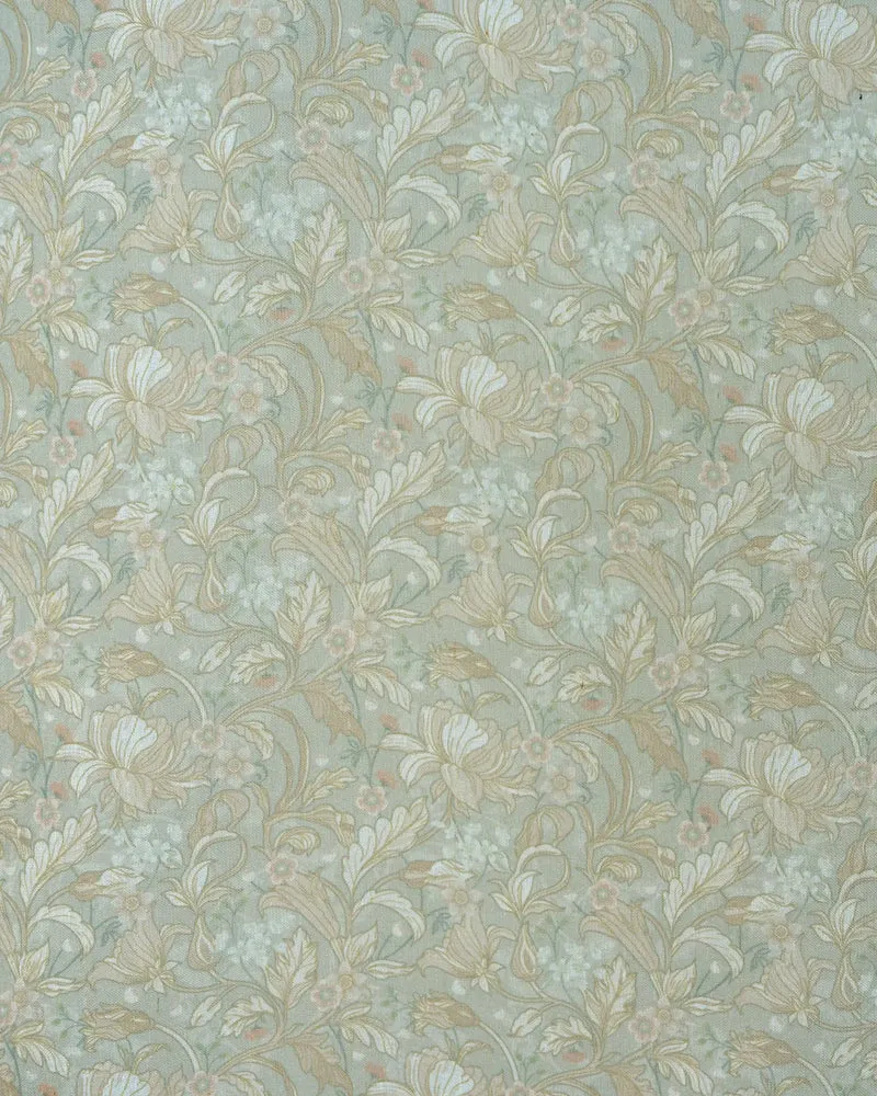 Awake Floral Patterned Custom Cafe Curtain