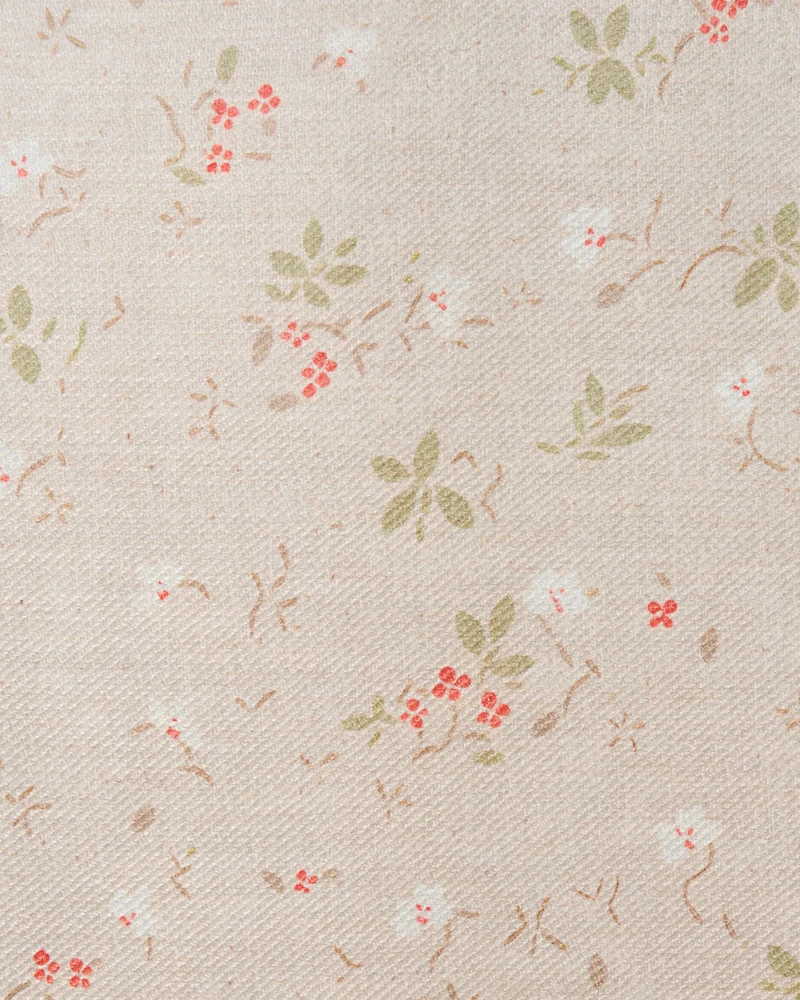 Whisper Flat Fold Floral Cordless Custom Roman Shade