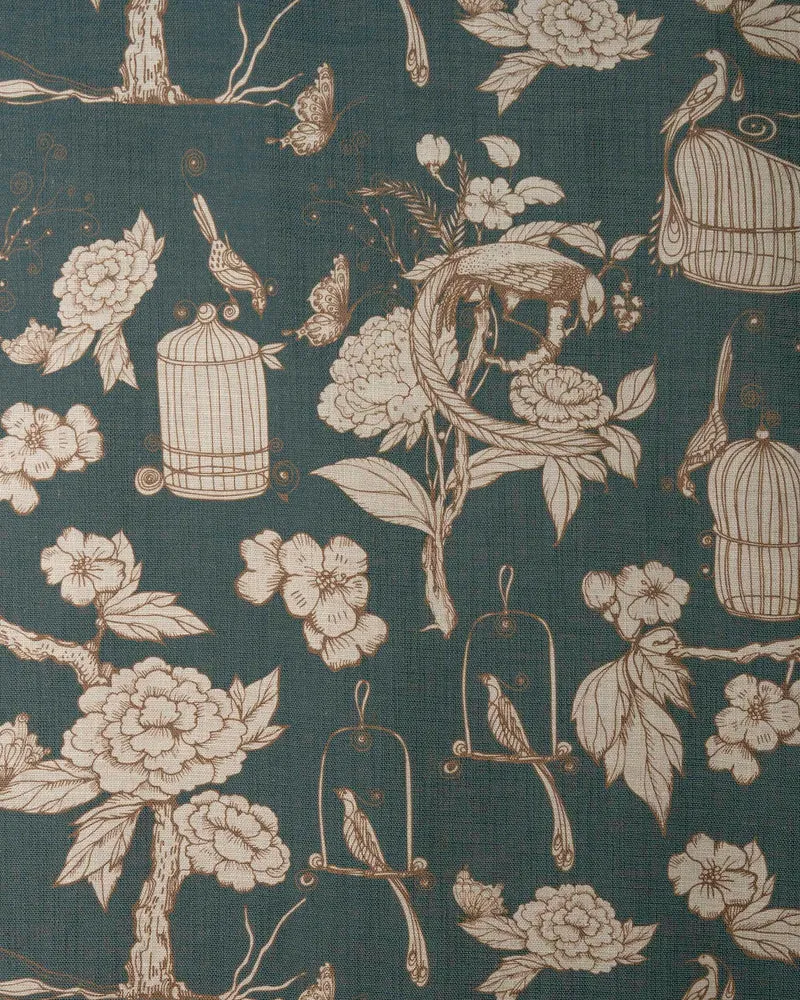 Seeker Flat Fold Floral Cordless Custom Roman Shade