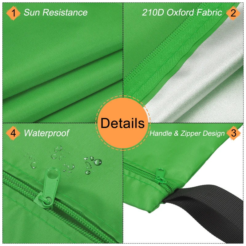 Uxcell Wet Dry Bags with Handle Zippered Pockets Waterproof Reusable Cloth Oxford Fabric Laundry Bag for Wet Clothes