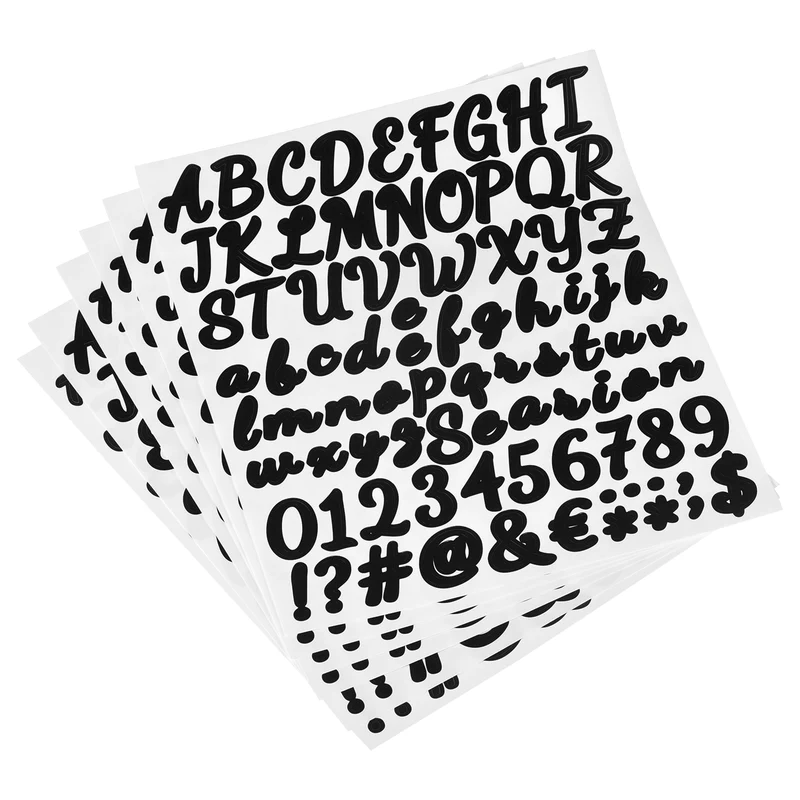 Self-Adhesive Vinyl Letter Alphabet Number Sticker