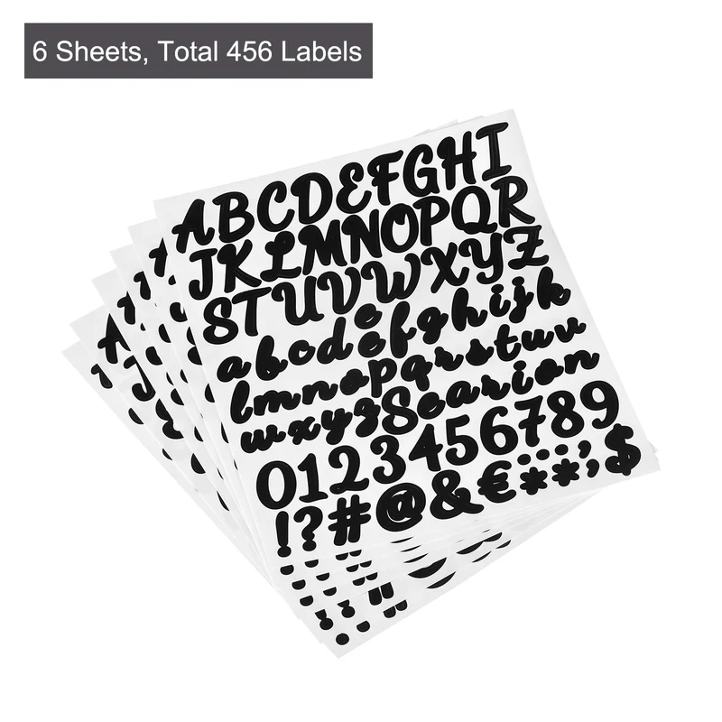 Self-Adhesive Vinyl Letter Alphabet Number Sticker