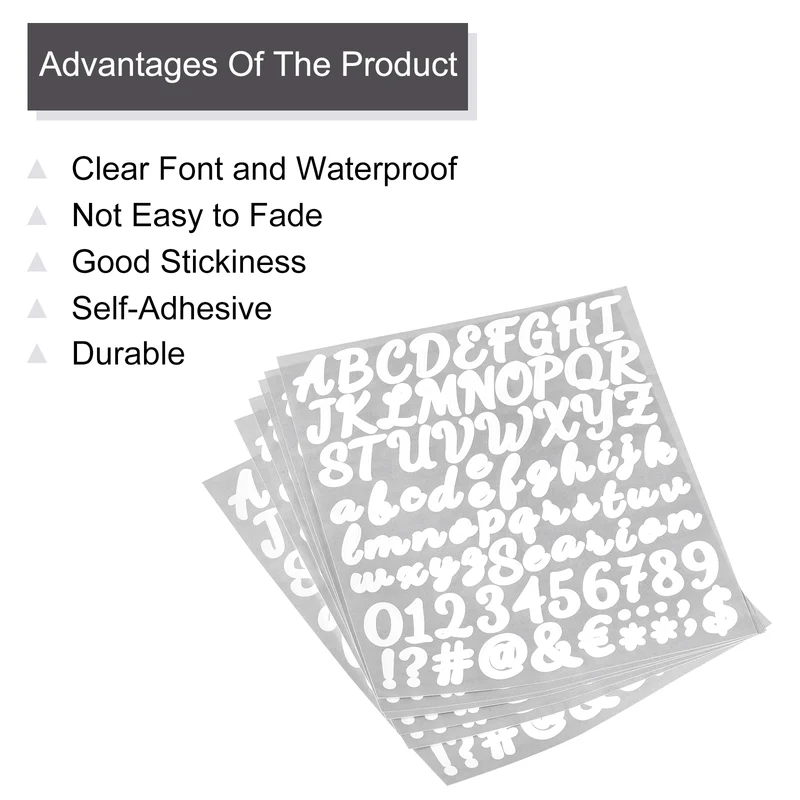 Self-Adhesive Vinyl Letter Alphabet Number Sticker
