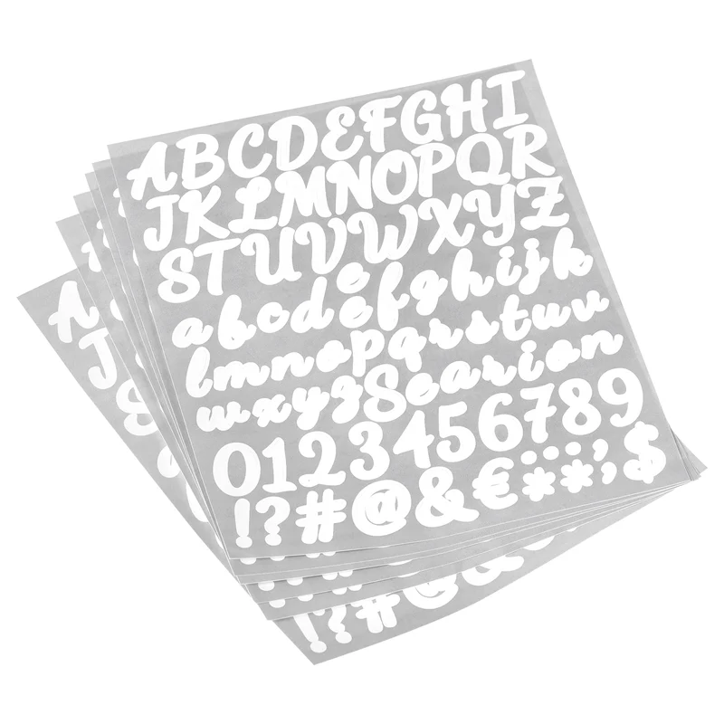Self-Adhesive Vinyl Letter Alphabet Number Sticker
