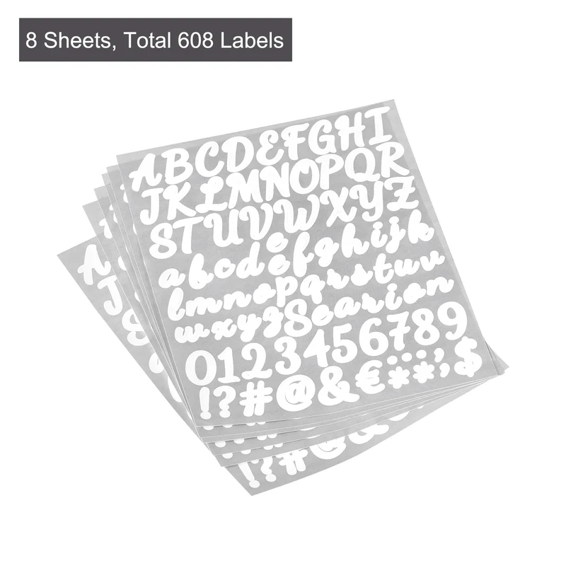 Self-Adhesive Vinyl Letter Alphabet Number Sticker