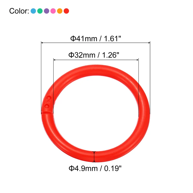 Loose Leaf Rings Binder Ring Plastic Book O Rings