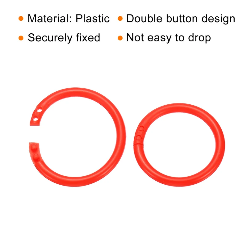 Loose Leaf Rings Binder Ring Plastic Book O Rings