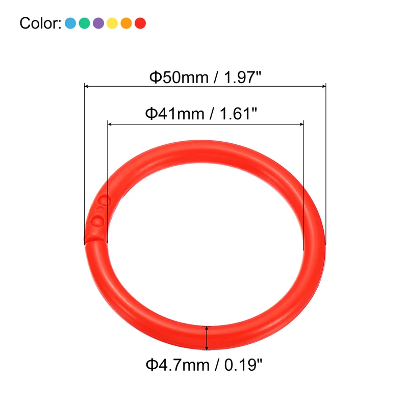 Loose Leaf Rings Binder Ring Plastic Book O Rings