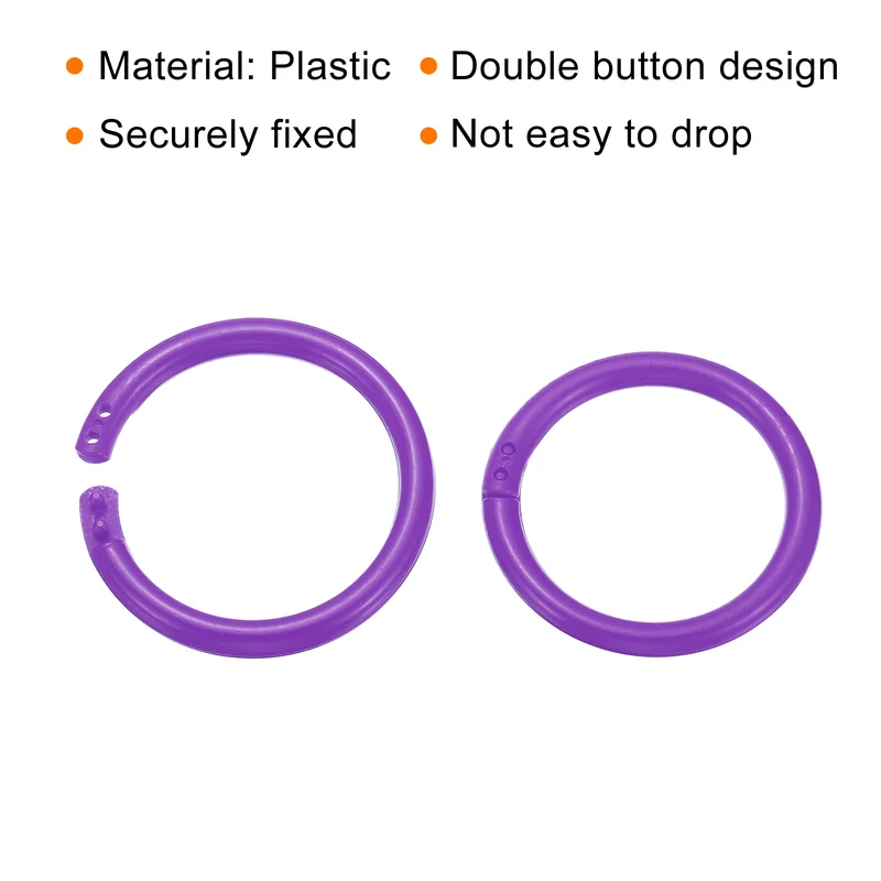 Loose Leaf Rings Binder Ring Plastic Book O Rings