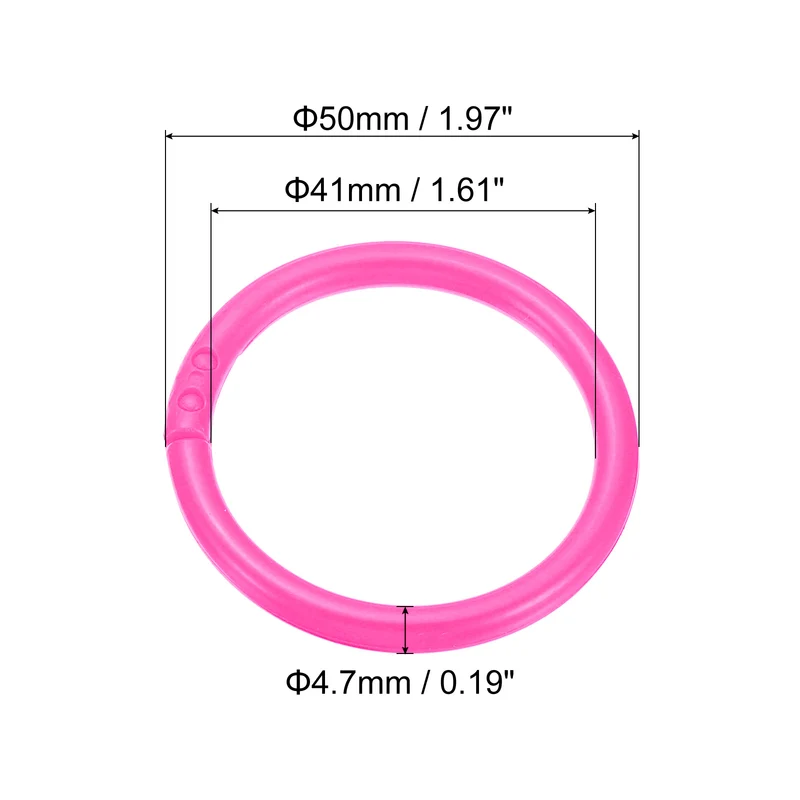 Loose Leaf Rings Binder Ring Plastic Book O Rings