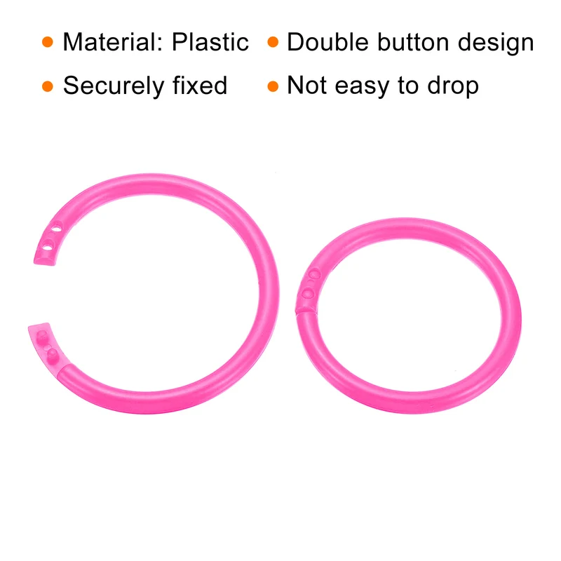 Loose Leaf Rings Binder Ring Plastic Book O Rings