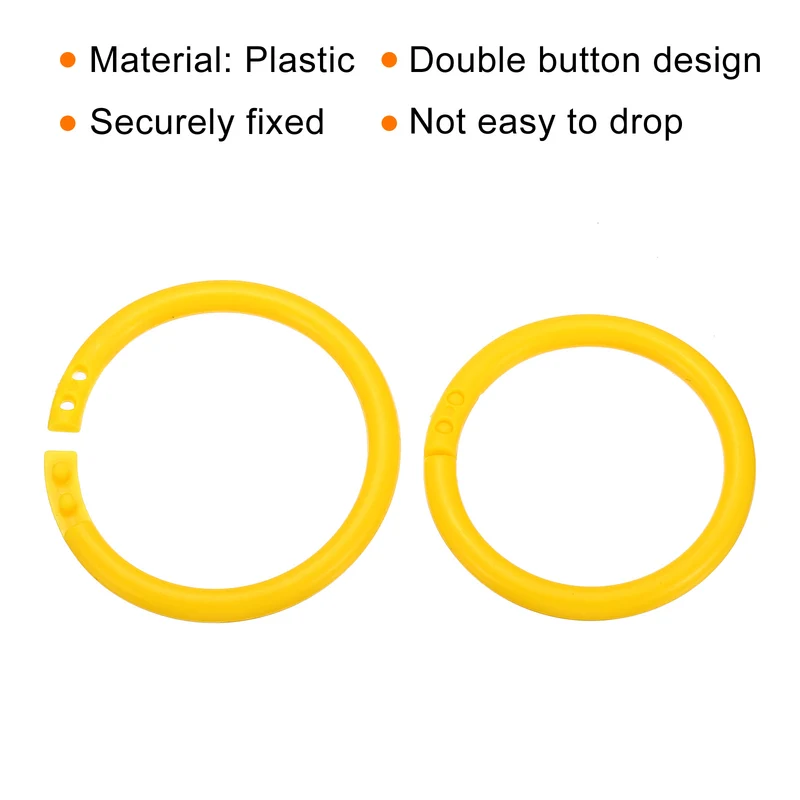 Loose Leaf Rings Binder Ring Plastic Book O Rings
