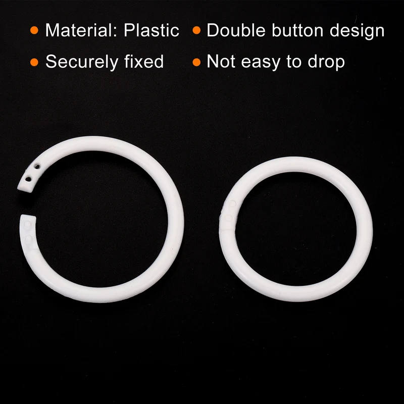 Loose Leaf Rings Binder Ring Plastic Book O Rings