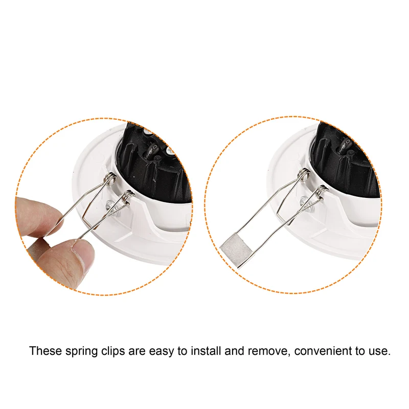 Downlight Spring Clips Pack Emitting Diode Recessed Lighting Accessories Securing Clamps for Ceiling Lamps