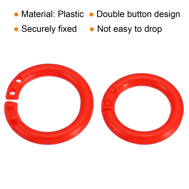 Loose Leaf Rings Binder Ring Plastic for Scrapbook