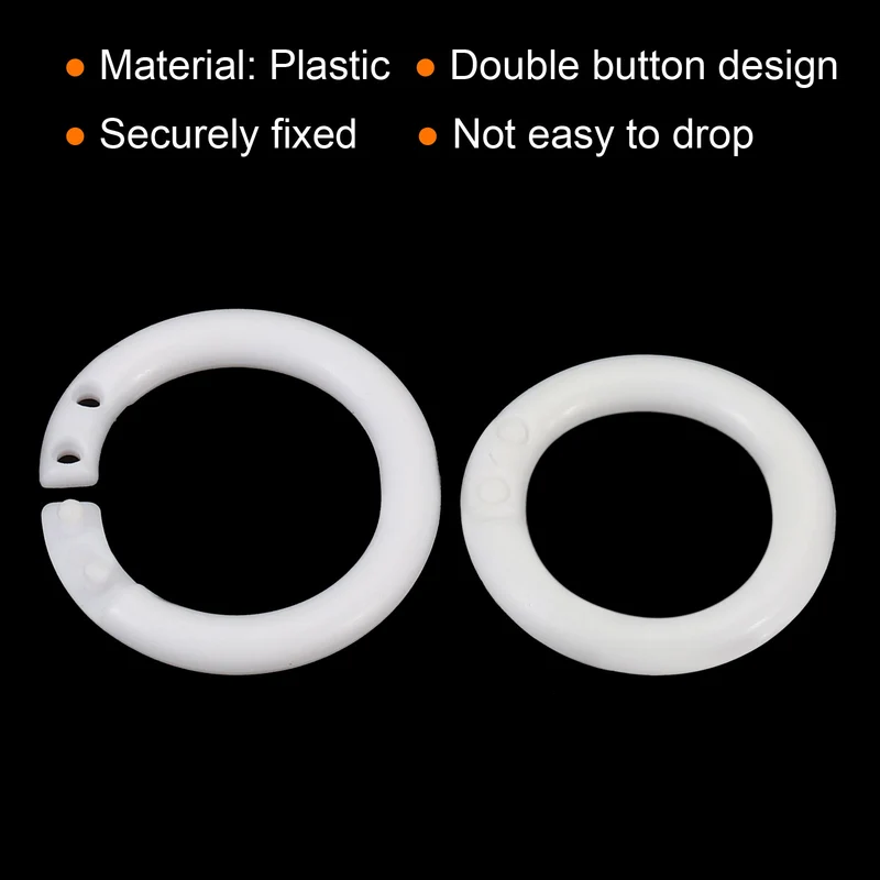 Loose Leaf Rings Binder Ring Plastic for Scrapbook