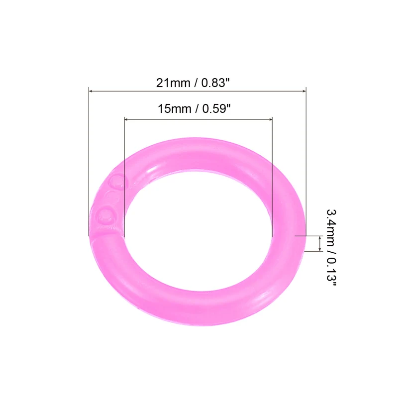 Loose Leaf Rings Binder Ring Plastic for Scrapbook