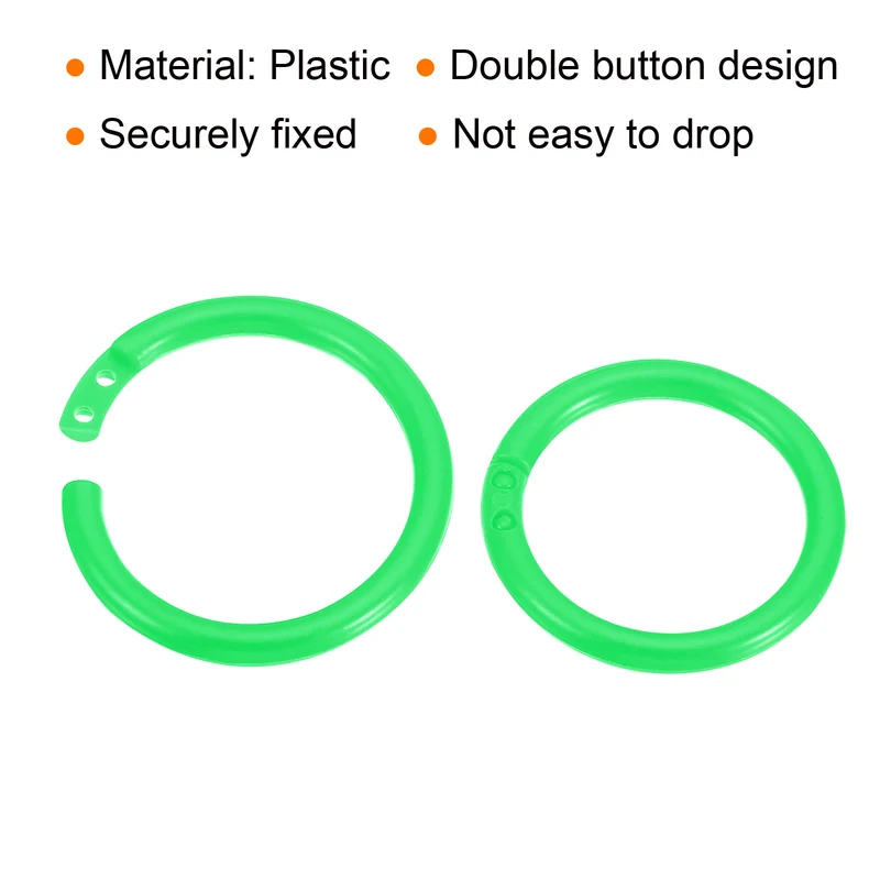 Loose Leaf Rings Binder Ring Plastic for Scrapbook