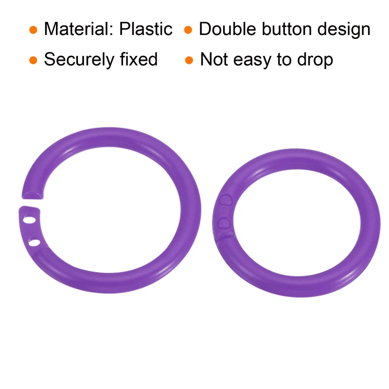 Loose Leaf Rings Binder Ring Plastic for Scrapbook