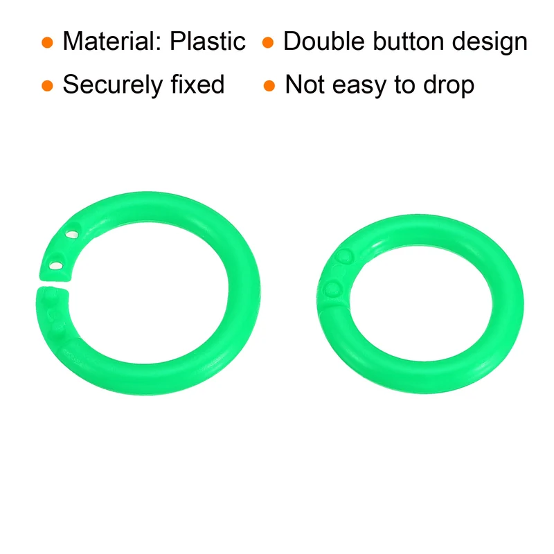 Loose Leaf Rings Binder Ring Plastic for Scrapbook