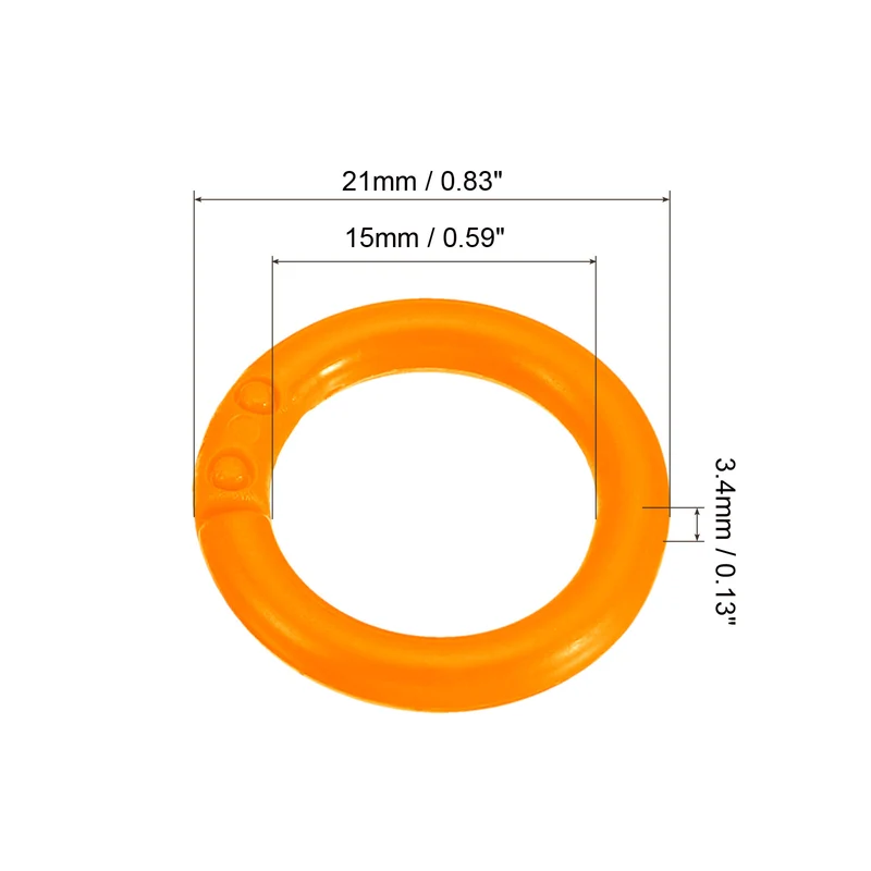 Loose Leaf Rings Binder Ring Plastic for Scrapbook