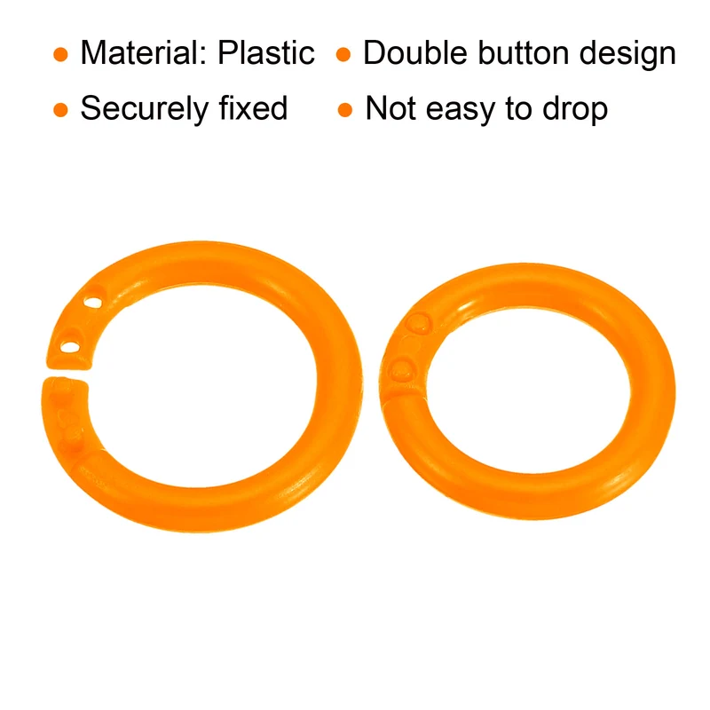 Loose Leaf Rings Binder Ring Plastic for Scrapbook