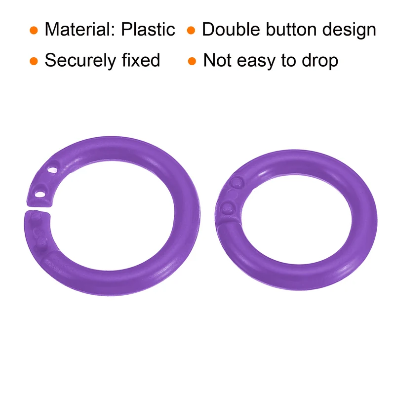 Loose Leaf Rings Binder Ring Plastic for Scrapbook