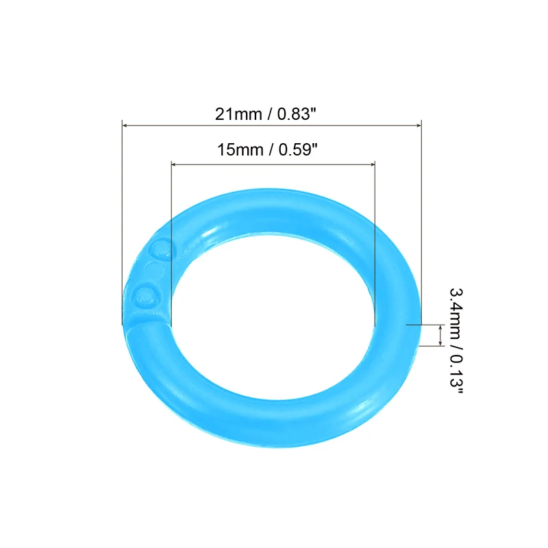 Loose Leaf Rings Binder Ring Plastic for Scrapbook