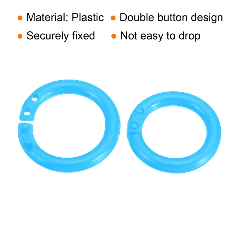 Loose Leaf Rings Binder Ring Plastic for Scrapbook