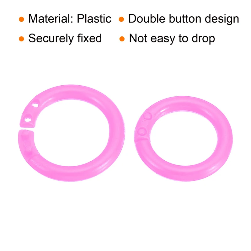 Loose Leaf Rings Binder Ring Plastic for Scrapbook