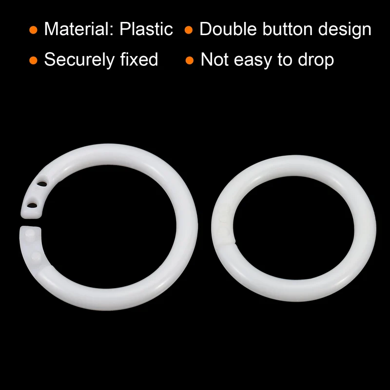 Loose Leaf Rings Binder Ring Plastic for Scrapbook