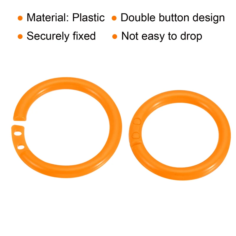 Loose Leaf Rings Binder Ring Plastic for Scrapbook