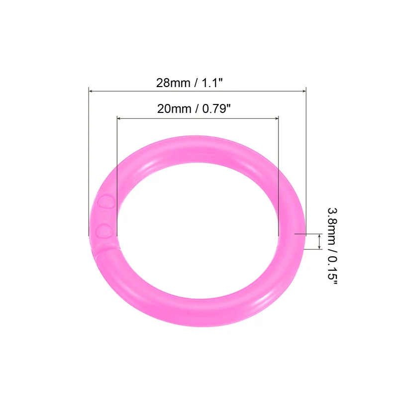 Loose Leaf Rings Binder Ring Plastic for Scrapbook