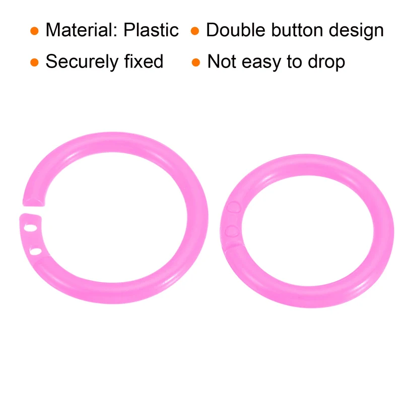 Loose Leaf Rings Binder Ring Plastic for Scrapbook