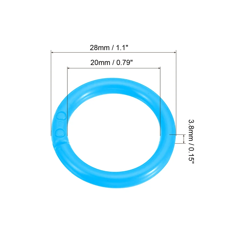 Loose Leaf Rings Binder Ring Plastic for Scrapbook