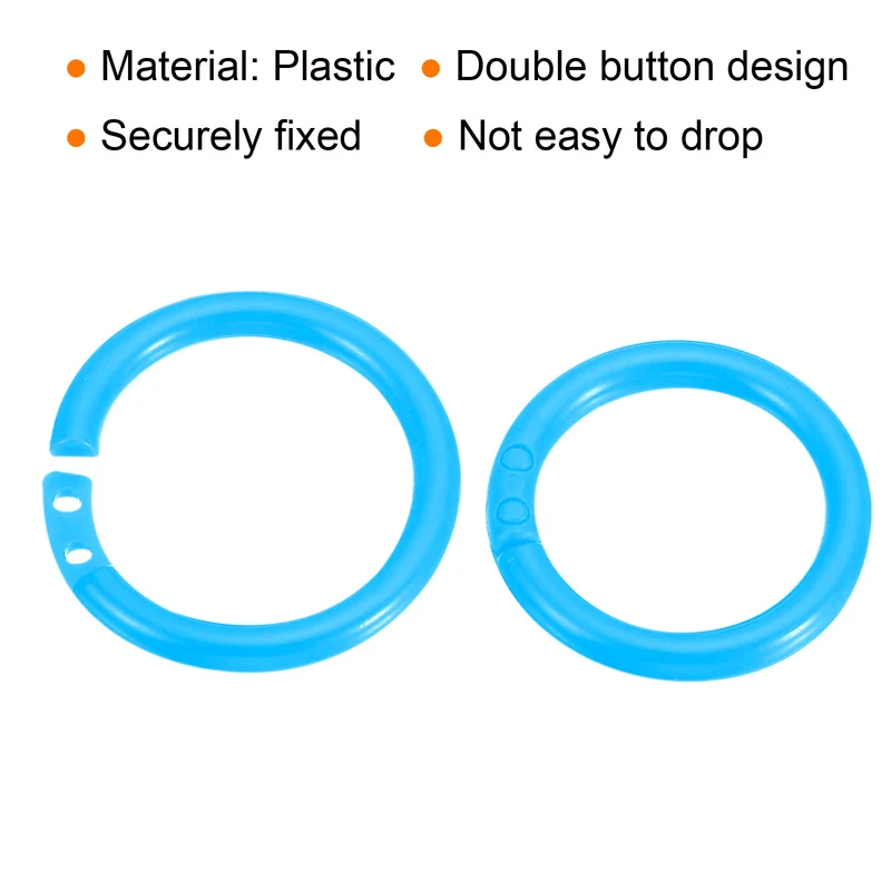 Loose Leaf Rings Binder Ring Plastic for Scrapbook