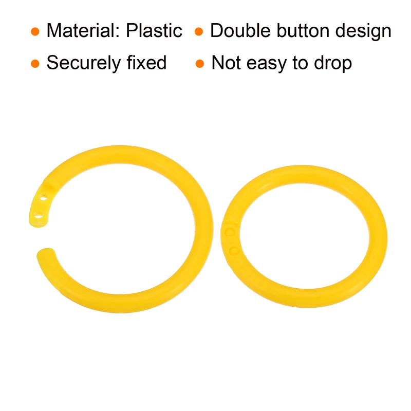Loose Leaf Rings Binder Ring Plastic for Scrapbook