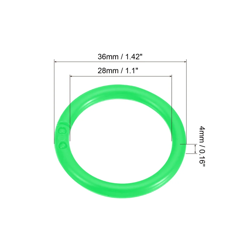 Loose Leaf Rings Binder Ring Plastic for Scrapbook