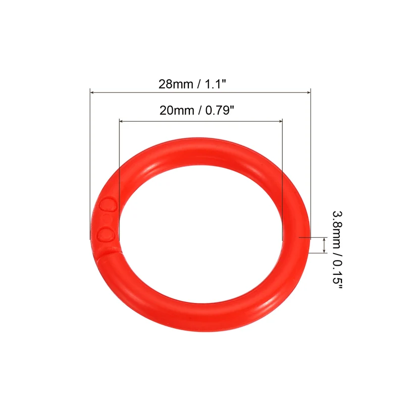 Loose Leaf Rings Binder Ring Plastic for Scrapbook